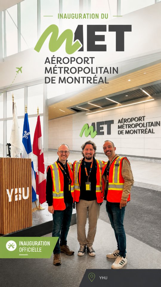 Miniature vidéo - Retour sur l'inauguration du MET - Aéroport Métropolitain de Montréal